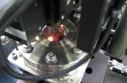Sample Heated by CO2 Laser Under Ultra-High Vacuum